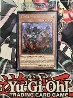 Blazing Cartesia, the Virtuous Secret Rare DABL-EN011 Yugioh Branded Albaz - Image 1