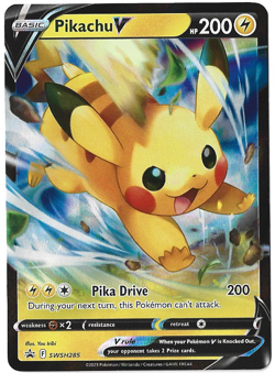 Pikachu V - SWSH285 - Pokemon Sword & Shield Promo Ultra Rare Holo Card NM - Image 1