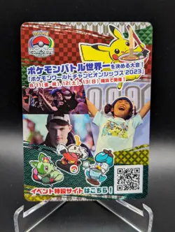 Japanese Pokemon Insert Advertisement WCS23 Yokohama Deck Holo NM Card - Image 1