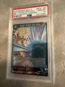 Dragon Ball Super Card Sneak Attack Son Goku BT4-026 NM/M PSA 10 Graded Tcg Car - Image 3