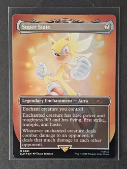 MTG Super State (Borderless Foil) M 2081 Sonic The Hedgehog Secret Lair Drop - Image 1