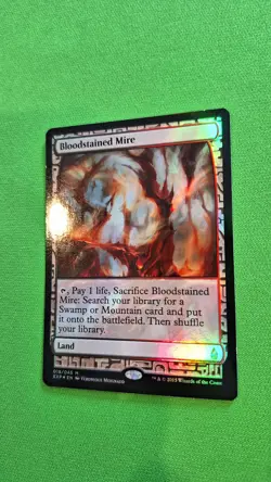 FOIL Bloodstained Mire - Zendikar Expeditions 018/045 - Lightly Played - English - Image 2