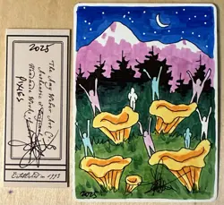 MTG ARTIST PROOF MTG Argothian Pixies AP Sketch Art Amy WEBER - Image 1