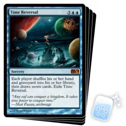 TIME REVERSAL X4 2012 Core Set M12 Magic MTG MINT CARD - Image 1