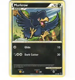 Pokemon Murkrow 59/90 Undaunted MP Card - Image 1