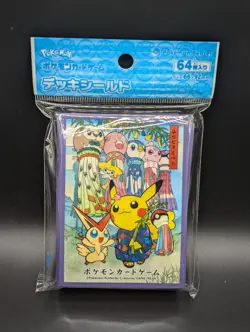 Pokemon Card Pikachu Tanabata Festival 64 Sleeve Pokemon Center Tohoku R Limited - Image 1