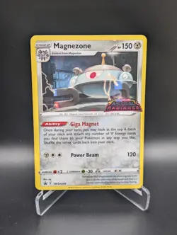 Pokemon Magnezone SWSH208 Pre Release Stamped Black Star Promo LP Card - Image 1