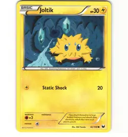 Pokemon Joltik 42/108 Dark Explorers LP Card - Image 1