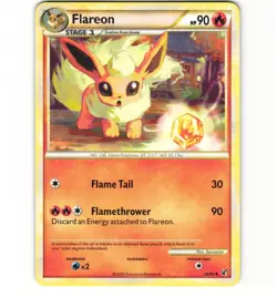 Pokemon Flareon - Undaunted 26/90 LP Card - Image 1