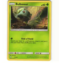 Pokemon Detective Pikachu Bulbasaur 1/18 Holo LP Card - Image 1