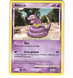 Pokemon French Ekans 66/106 - Great Encounters HP Non-holo Card - Image 1