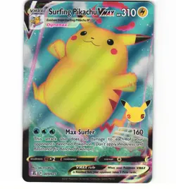 Pokemon Surfing Pikachu VMAX 009/025 Celebrations Holo NM Card - Image 1