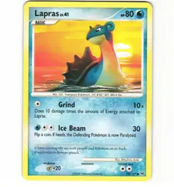 Pokemon Lapras 79/127 Platinum Non-Holo LP Card - Image 1
