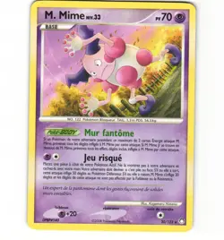 Pokemon French Mr. Mime 30/123 Mysterious Treasures HP Non-holo Card - Image 1