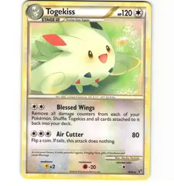 Pokemon Togekiss 9/90 Undaunted HGSS Non-Holo LP Card - Image 1