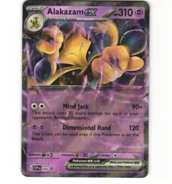 Pokemon Scarlet & Violet Black Star Promo Alakazam ex SVP 050 LP Card - Image 1