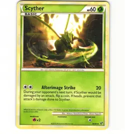 Pokemon Scyther 36/90 Undaunted Non-Holo LP Card - Image 1