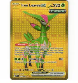 Pokemon Iron Leaves ex 213/162 Sv05: Temporal Forces NM Card - Image 1