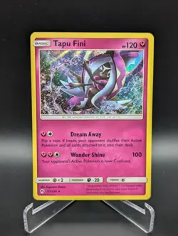 Pokemon Tapu Fini 151/214 Sun & Moon Lost Thunder Holo LP Card - Image 1