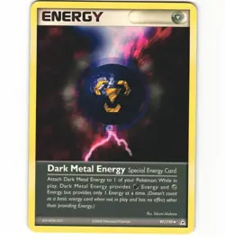 Pokemon Dark Metal Energy 97/110 Holon Phantoms Non-Holo LP Card - Image 1