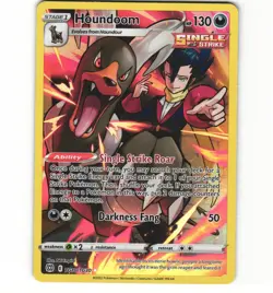 Pokemon Houndoom TG10/TG30 Brilliant Stars Sword Shield Trainer Gallery LP Card - Image 1
