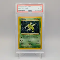 Scyther Jungle Holo 10/64 PSA 8 NM-MT FRESH CERT Pokemon Card TCG WOTC 1999 - Image 1