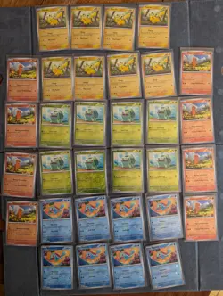 Pokemon 151 Mini Tin Reverse Cosmos Holo Promo Cards Lot Of 32 Cards 8 Sets NM - Image 1