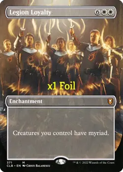 MTG Foil Borderless CMR: Battle for Baldur's Gate CLB Legion Loyalty MINT - Image 1