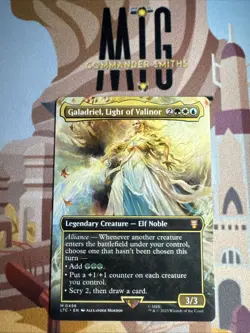 Galadriel, Light of Valinor 🔥 Borderless NonFOIL 🔥 MTG NM Lord of the Rings - Image 1