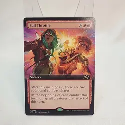 Full Throttle Extended Art Non Foil MTG DFT NM Near Mint Fast Shipping Canadian - Image 1