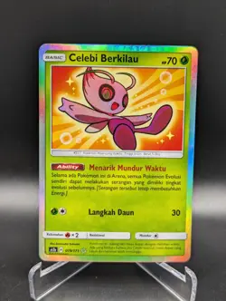 Pokemon Shining Celebi Berkilau AS2a 019/171 Shining Legends Holo LP Indonesian - Image 1