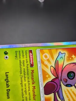 Pokemon Shining Celebi Berkilau AS2a 019/171 Shining Legends Holo LP Indonesian - Image 4