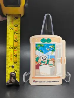 Pokemon Sticker Holo Rowlet Pokemon Center Online Game Prize Japan Exclusive - Image 2