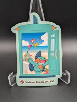 Pokemon Sticker Marshtomp Pokemon Center Online Game Prize Japan Exclusive - Image 1
