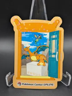 Pokemon Sticker Charizard Pokemon Center Online Game Prize Holo Japan Exclusive - Image 1