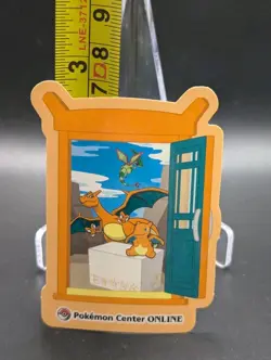 Pokemon Sticker Charizard Pokemon Center Online Game Prize Holo Japan Exclusive - Image 3