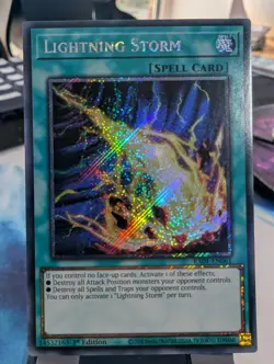 YuGiOh! Lightning Storm RA01-EN061 Platinum Rare 1st Ed - Image 1