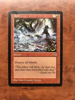 Boil MTG Magic the Gathering Card LP Lightly Played Tempest - Image 1