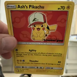 Ash's Pikachu - SM109 - Pokemon Sun & Moon Promo Rare Card NM - Image 3