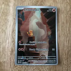 Pokemon Charmander 151 TCG Scarlet Violet Holo Illustration Card 168/165 Rare - Image 2