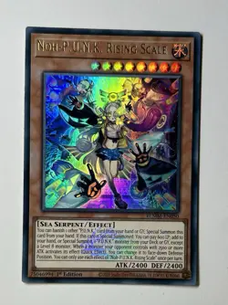 Noh-P.U.N.K. Rising Scale Ultra Rare Blmm-En050 1st Edition Yu-Gi-Oh Card MINT - Image 1