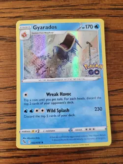 Pokemon Go Gyarados 022/078 Holo Rare Foil Stamped 2022 TCG Card NM Mint Pokemon - Image 1