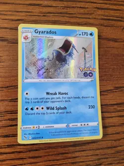 Pokemon Go Gyarados 022/078 Holo Rare Foil Stamped 2022 TCG Card NM Mint Pokemon - Image 2