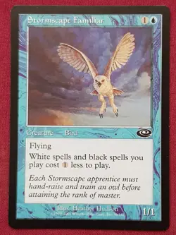 Magic The Gathering PLANESHIFT STORMSCAPE FAMILIAR blue card MTG - Image 1