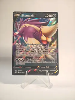 Skuntank V Pokemon DE Exc Silberne Sturmwinde - Image 1