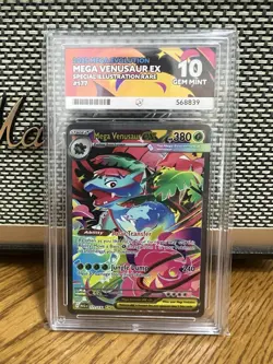 Pokemon Mega evolutions Mega Venusaur EX 177/132 - Ace 10 Perfect Subgrades! - Image 1