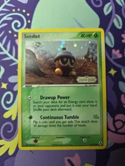 Pokemon TCG EX Legend Maker Seedot 61/92 Reverse Holo Moderately Played - Image 1