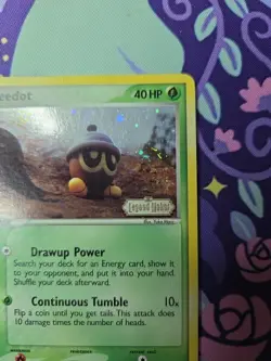 Pokemon TCG EX Legend Maker Seedot 61/92 Reverse Holo Moderately Played - Image 3