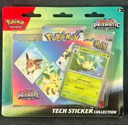 (Set of 3) Pokemon TCG Prismatic Evolutions Tech Sticker Collection New Sealed - Image 5