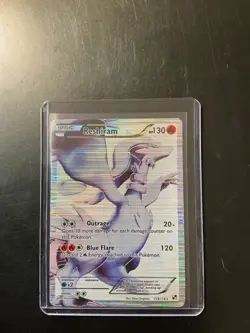 Reshiram (113 Full Art) 113/114 Pokemon Black & White Holo Ultra Rare 2011 - Image 1